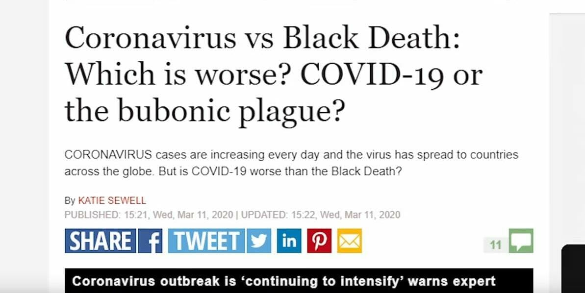 Koronavirus vs. musta kuolema
